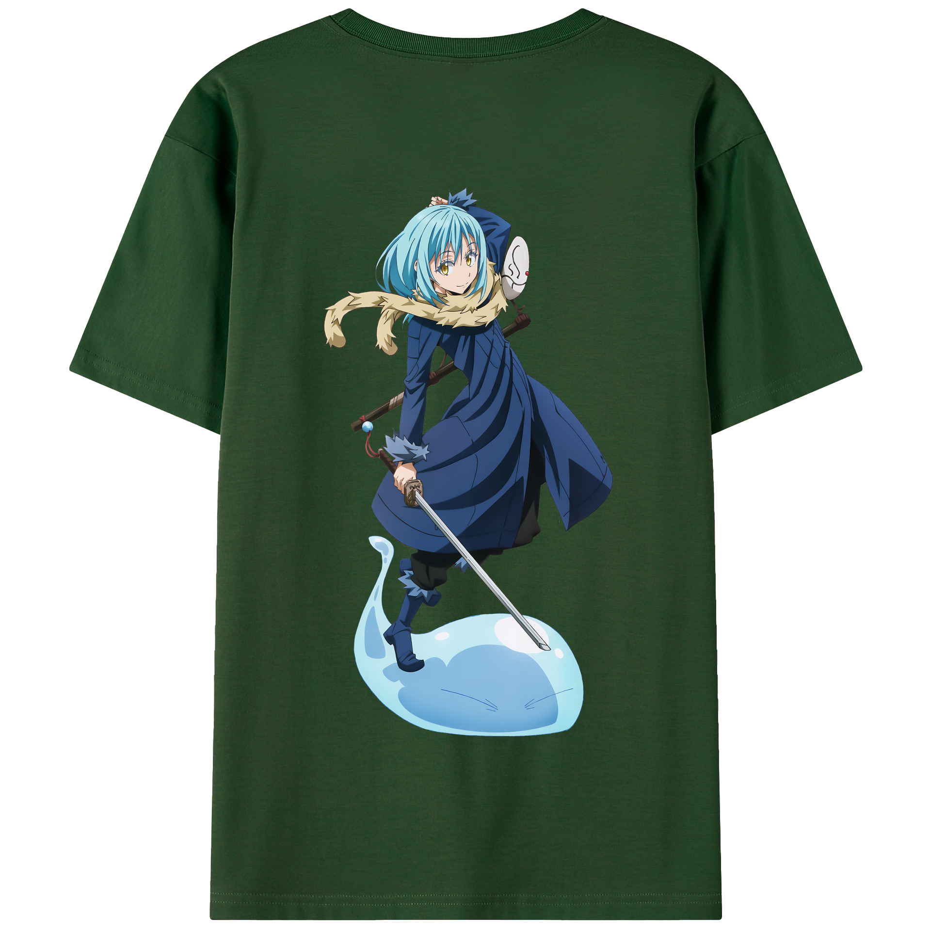 （画像用） 転スラ Regarding Reincarnated to Slime 綿100％半袖Tシャツ（背面プリント）